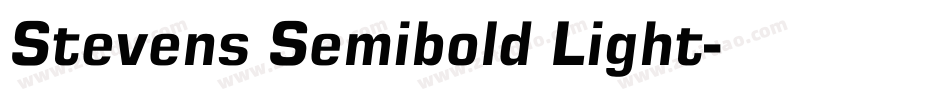 Stevens Semibold Light字体转换